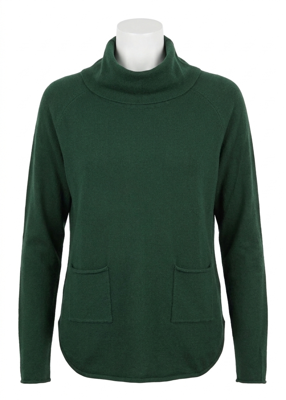 NEW FDJ cowl neck sweater in spruce